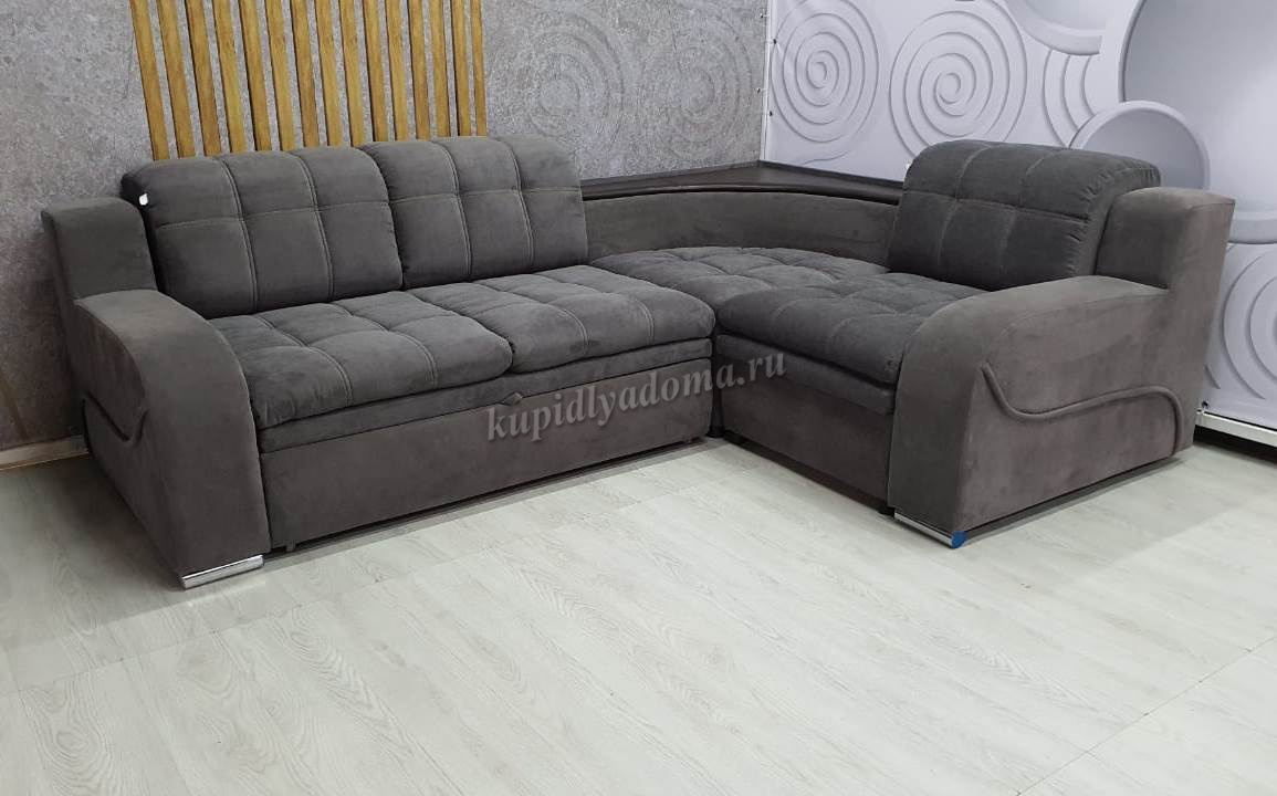 Угловой диван из искусственной кожи