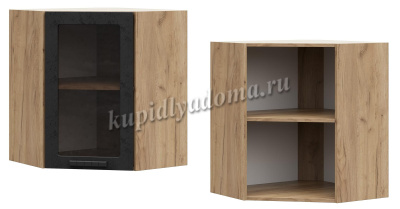 Шкаф верхний ШВУС 600 Кухня Юлия МДФ (Серый сандал)