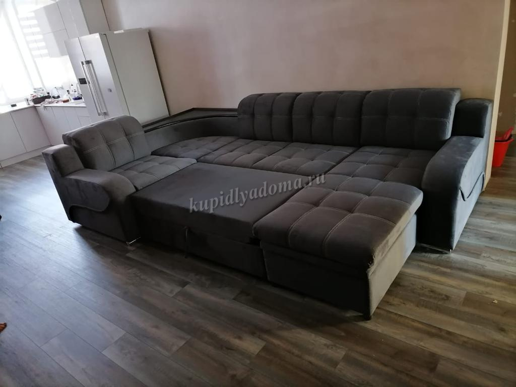 Угловой диван-кровать Жемчуг 2 ПДУ new Универсальный угол (3 кат.) купить в Биробиджане по низкой цене в интернет магазине мебели